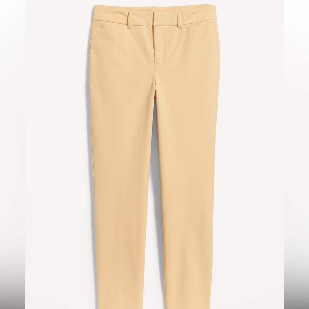 NWT Yellow Old Navy High Waisted Pixie Pant